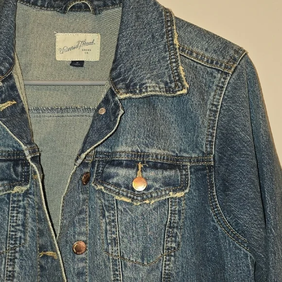 Universal Thread Dark Blue Denim Jacket LOT K - Picture 3 of 5